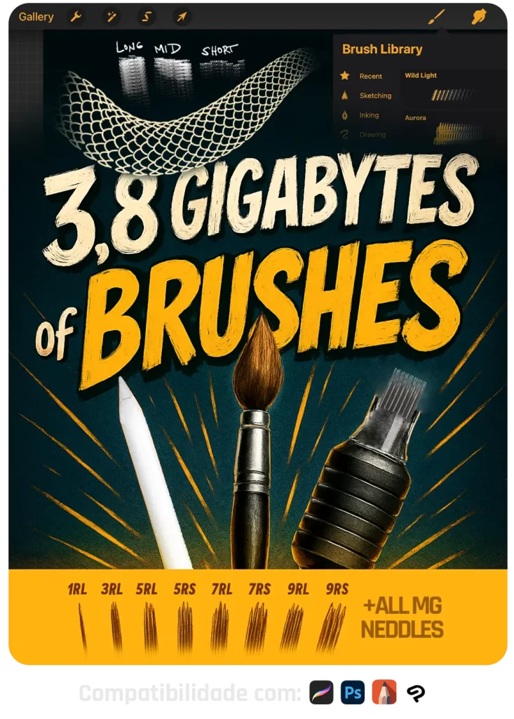 tattoo-procreate-3d-itens-buy-procreate-brush-tattoo-simulator-simulador de tattoo, tatuagem emulador, treinar tatuagem.