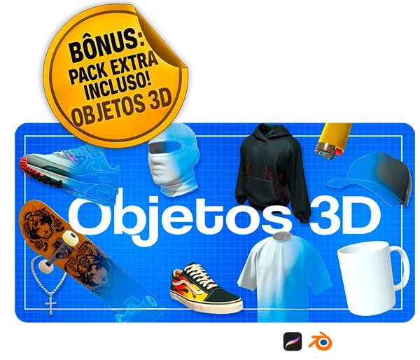 objetor-3d-procreate-download-3d-ipad-brush-tattoo-tatuagem-graffitti-procreate